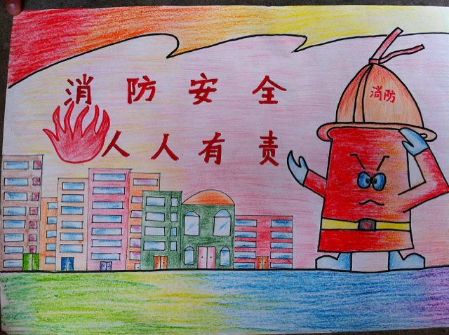 小学生安全防火宣传三字经: 小朋友,不玩火,不让父母吃苦果;关键时